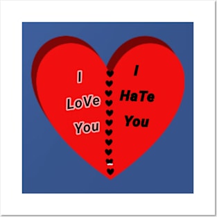 hate love Posters and Art